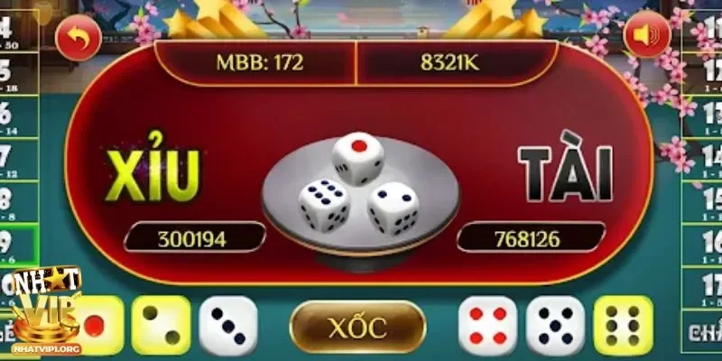 Hướng dẫn chơi game bài tài xỉu tại NhatVip