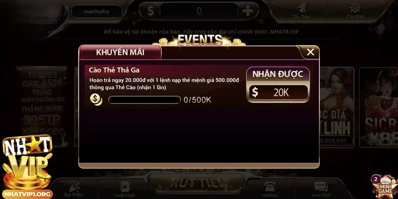 Cách nhận thưởng khuyến mãi Nhatvip và lưu ý cần nắm